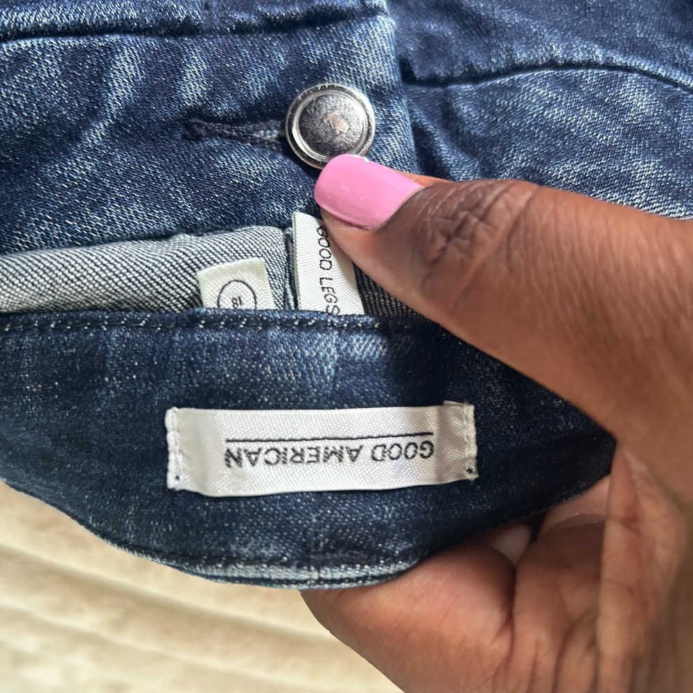 Good American Dark Blue Denim Jeans